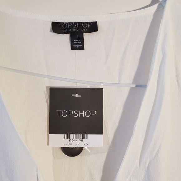 Topshop white top new - Picture 2 of 5